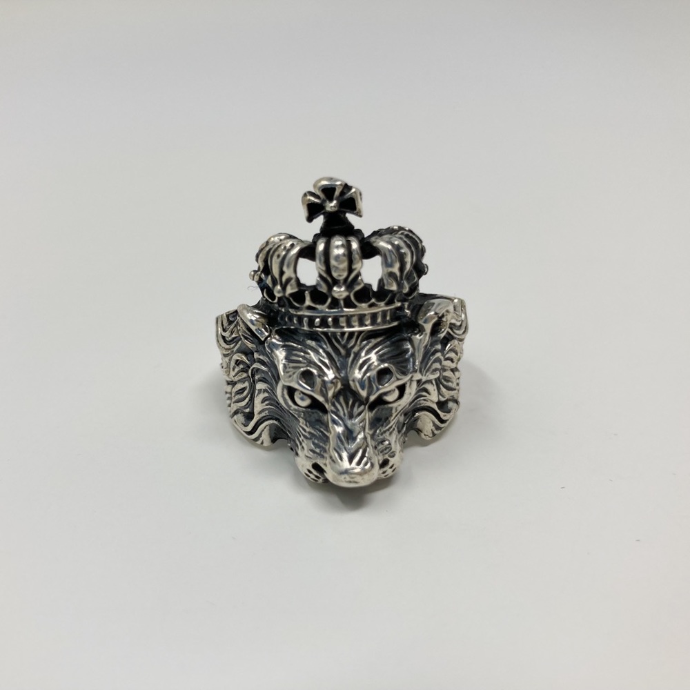 Crown Lion King ring sterling silver 925 for men - Picture 1 of 9